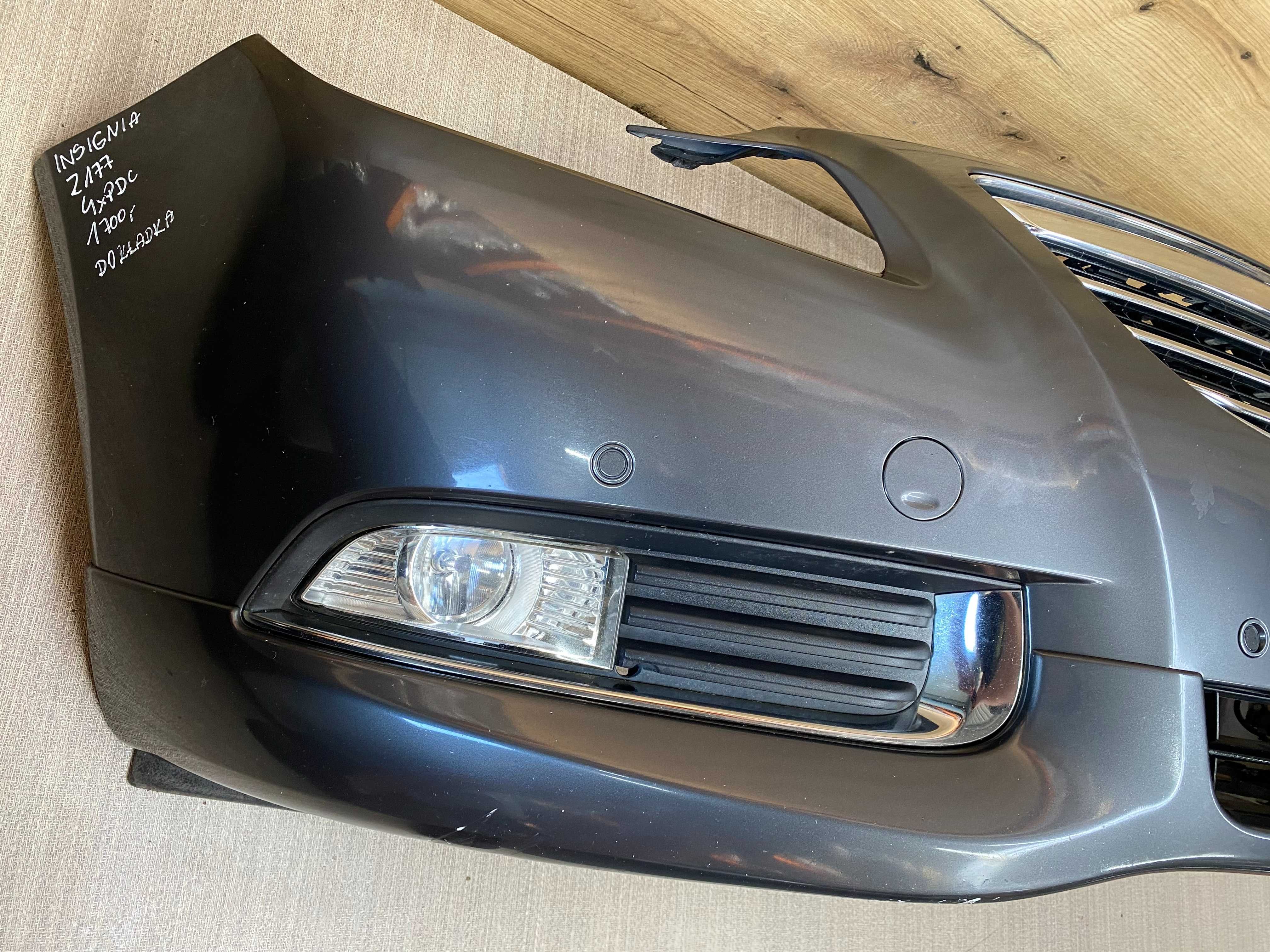 Zderzak przedni Opel Insignia 4xpdc dokładka kolor z177