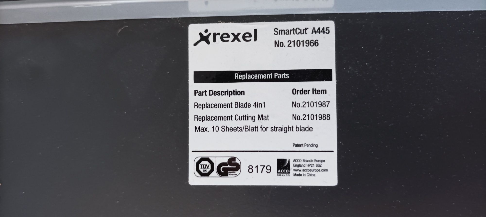 Trymer Rexel A445 SmartCut do cięcia papieru