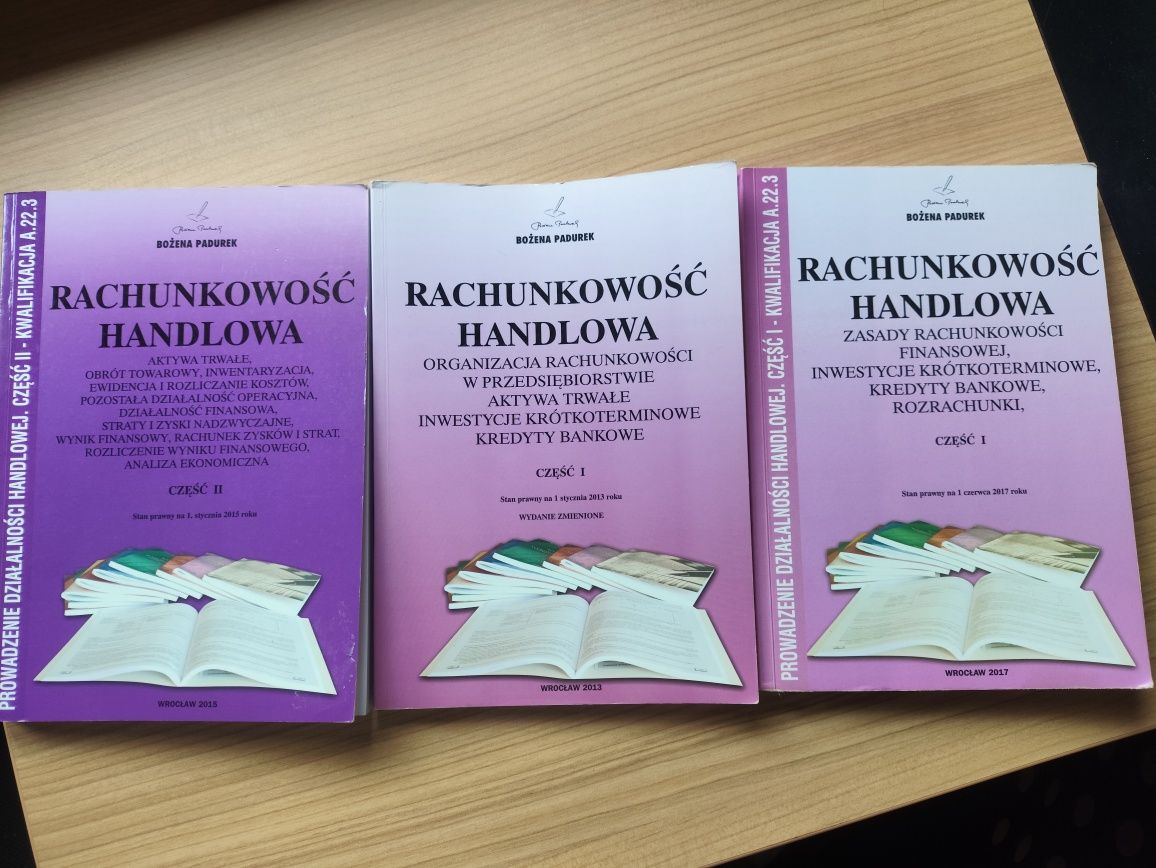 Rachunkowość Handlowa – komplet podręczników Bożena Padurek
