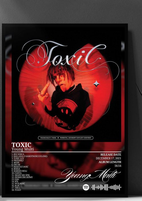 Young Multi toxic album plakat w ramce a3