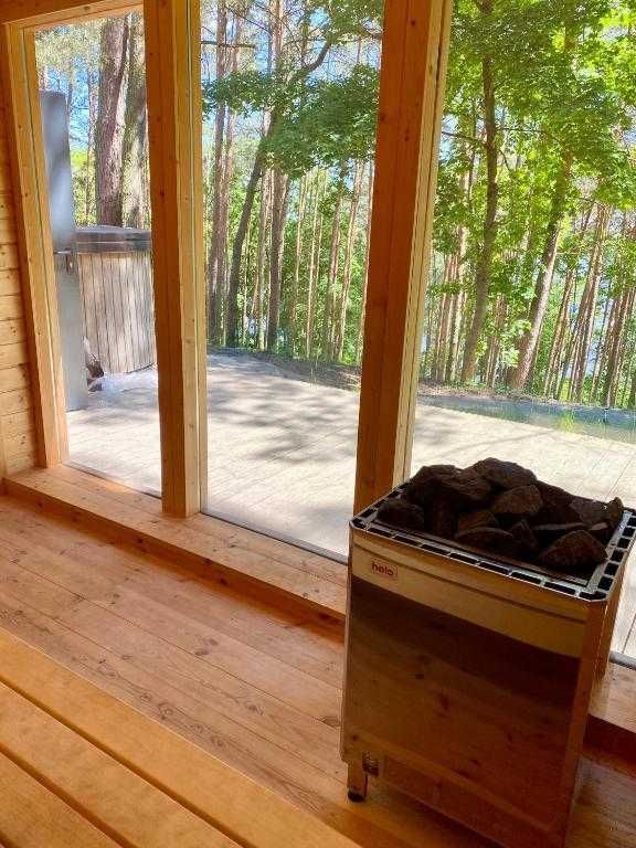 Apartament nad Narwią – 1. linia brzegowa, balkon, siłownia, sauna