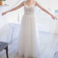 Piękna, lekka suknia ślubna
