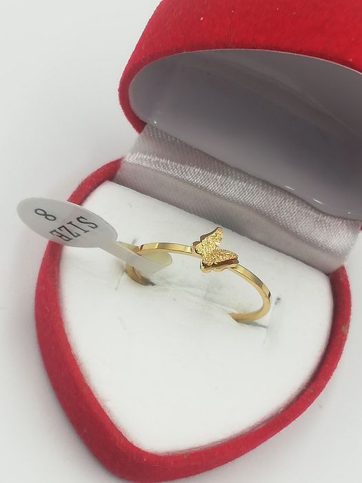 Pierścionek stal chirurgiczna Xuping z motylkiem 8