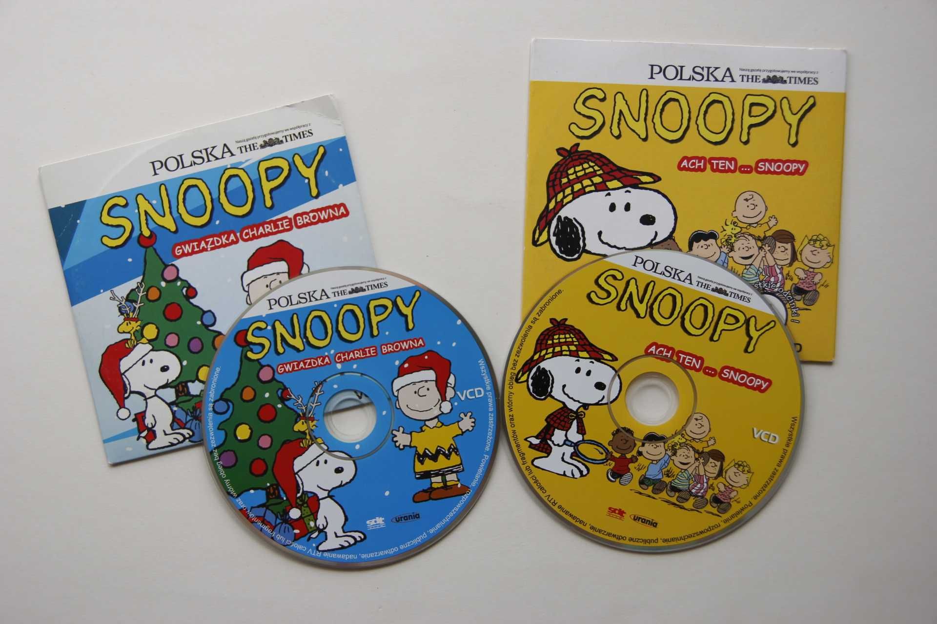 Snoopy VCD 2 płyty 4 bajki real foto