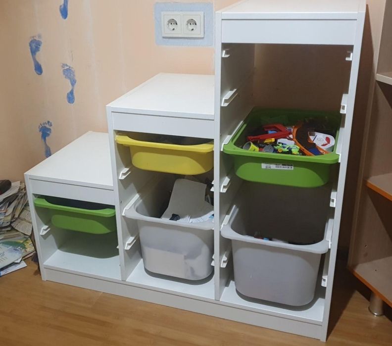 ІКЕА Каркас TROFAST, Стінка ІКЕА, дитяча шафка для іграшок