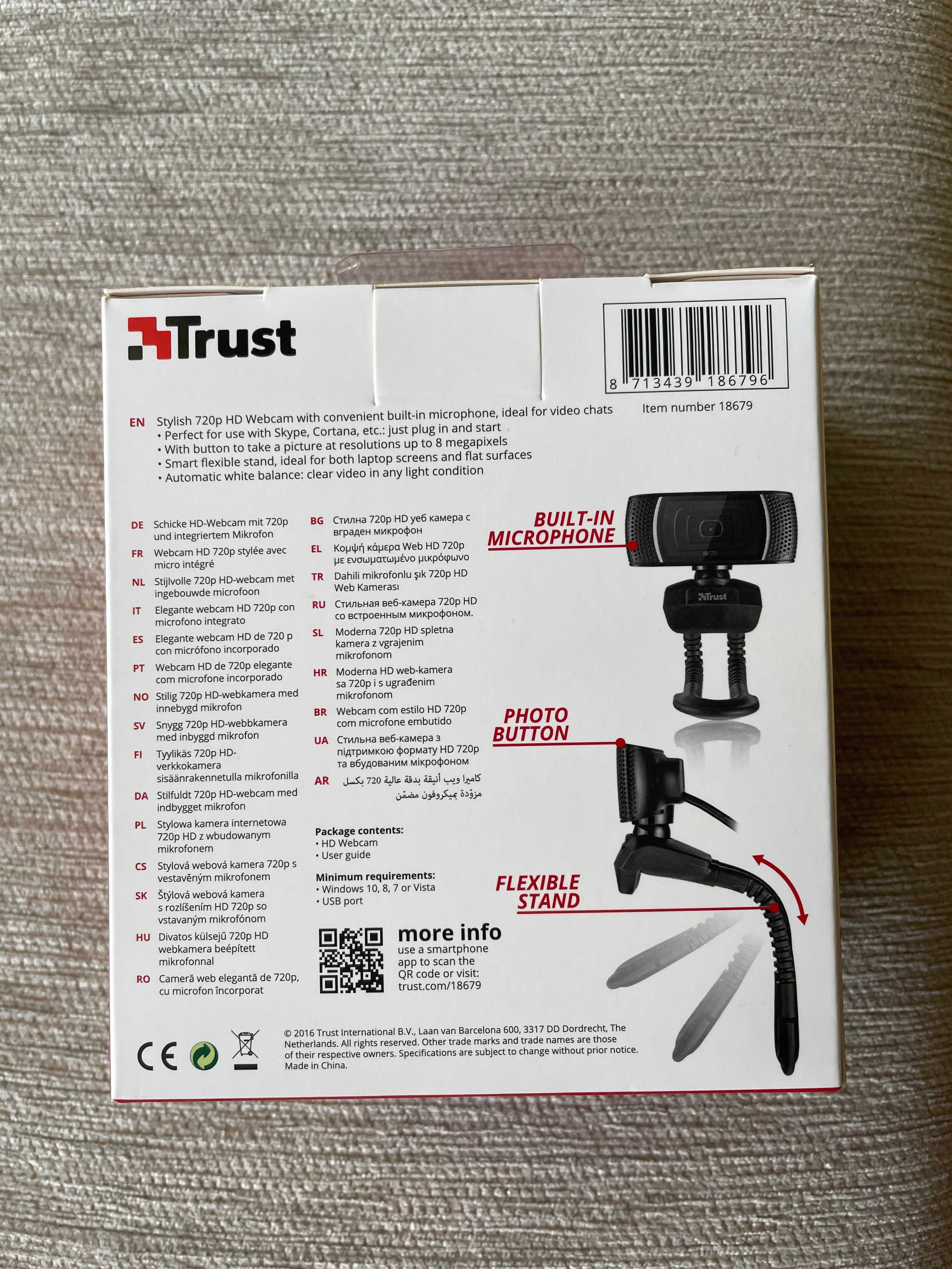 Webcam Trust trino hd 720p - Nova