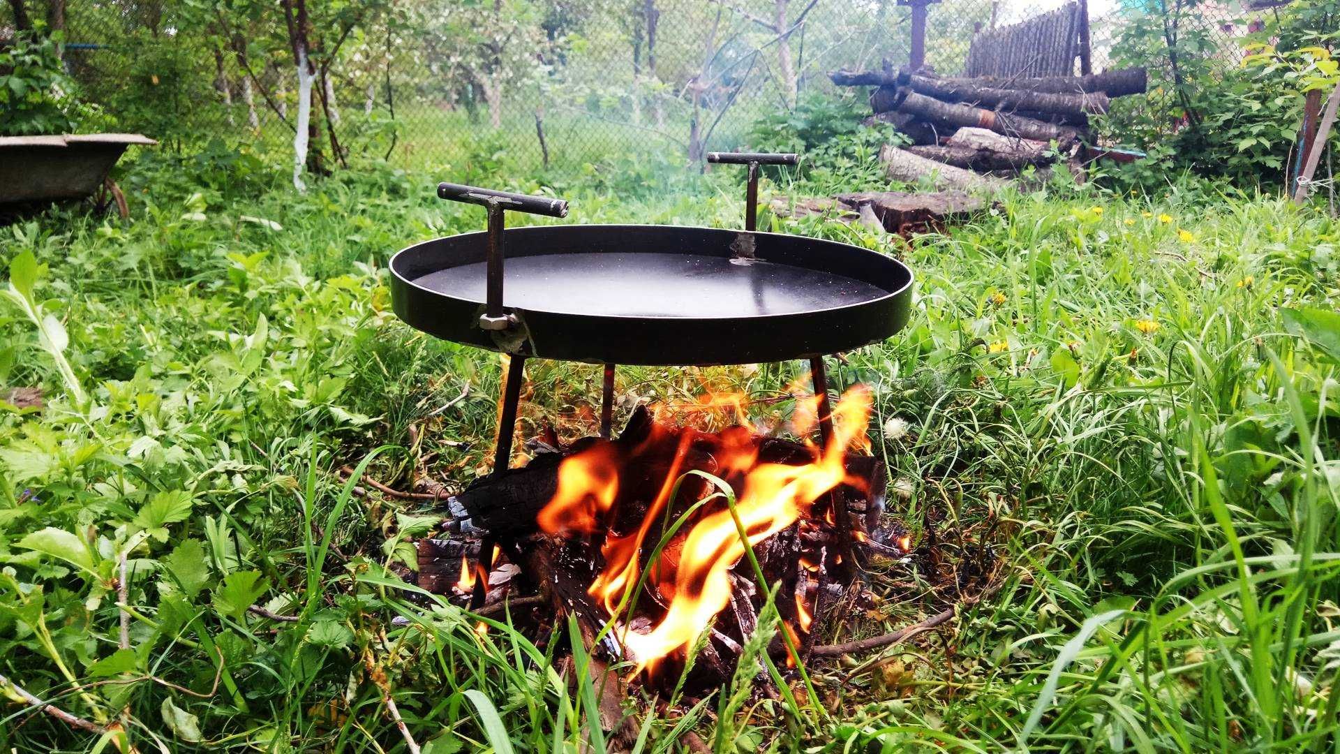 Сковорода 60, 50 и 40 см. диск для огня мангал чехол гриль для пикника