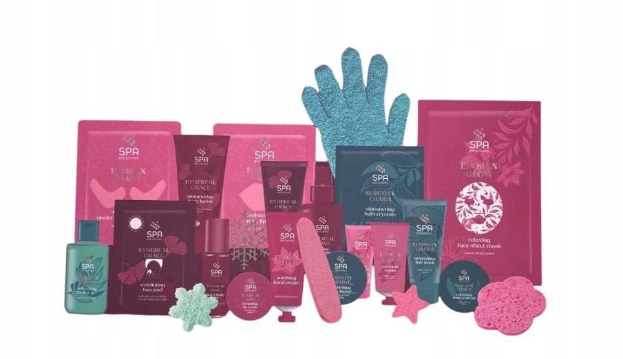 Kalendarz Adwentowy spa z kosmetykami ZESTAW URODA PREZENT DLA KOBIET