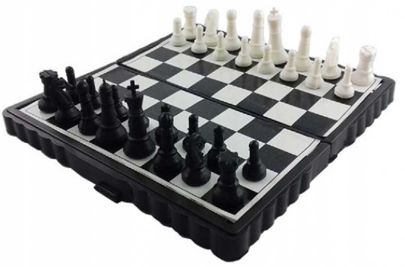 SZACHY WARCABY MAGNETYCZNE 2w1 Podróżne Mini Gra Planszowa SUPER !!!