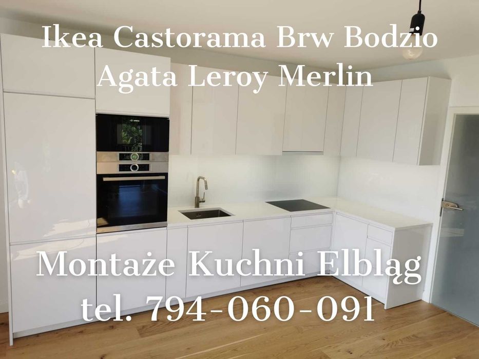 Montaż mebli kuchennych IKEA, CASTORAMA, AGATA, BRW, Bodzio i inne