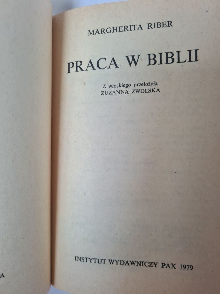 Praca w Biblii - Margherita Riber