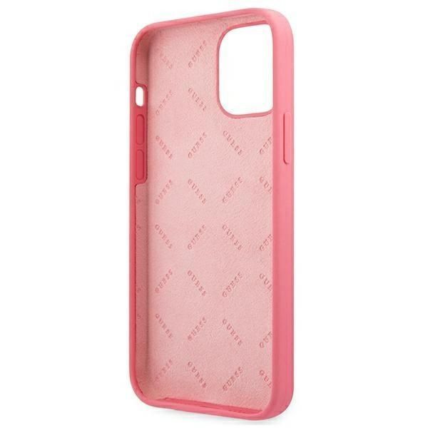 Etui Ochronne Guess Peony do iPhone 12 Pro Max 6,7"ście Śliwkowy