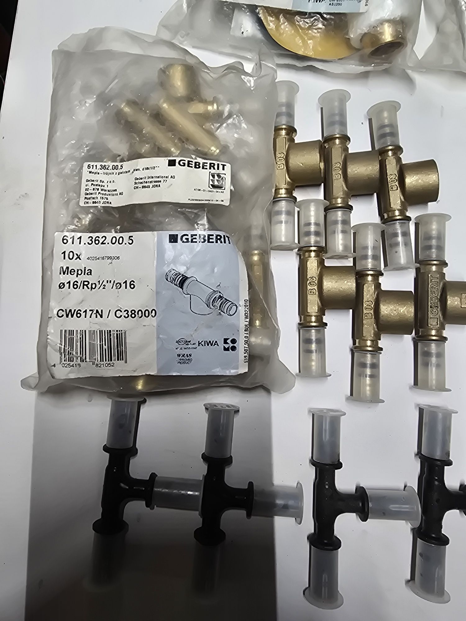 GEBERIT Mepla akcesoria hydrauliczne