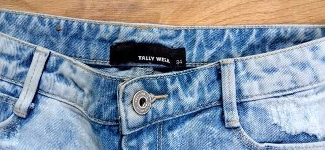 szorty jeans koronka Tally Weijl XS 34