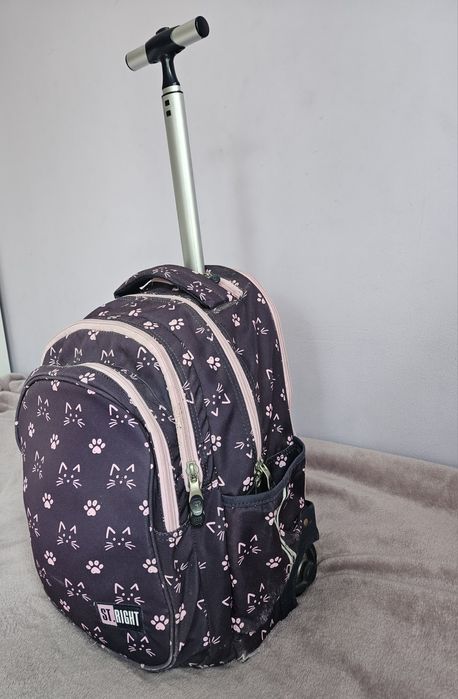 ST.RIGHT Plecak na kółkach szkolny wielokomorowy KOTY