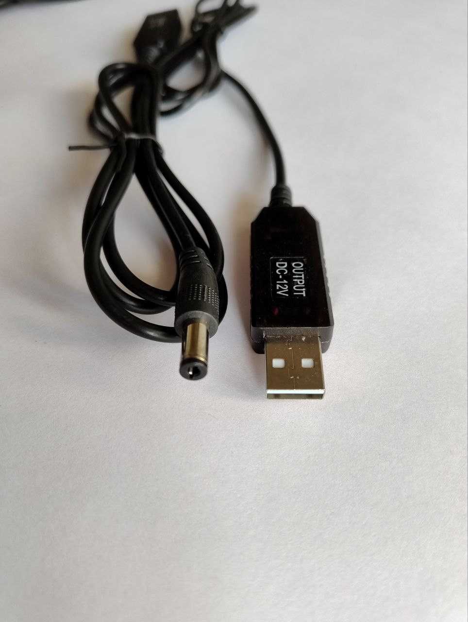 Кабель перехідник адаптер USB DC 9V 12V повишайка + набір перехідників