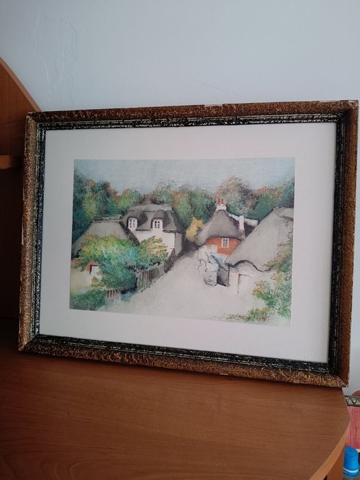 Obraz w starej ramie