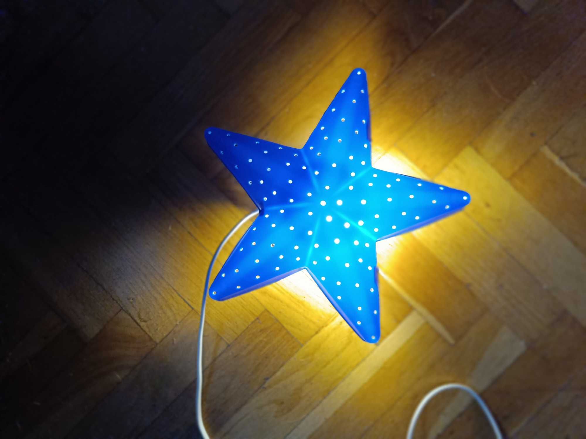 Lampa gwiazda niebieska używana