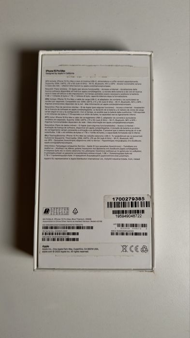 iPhone 15 Pro Max 256GB – Blue Titanium (Como Novo, com Garantia)