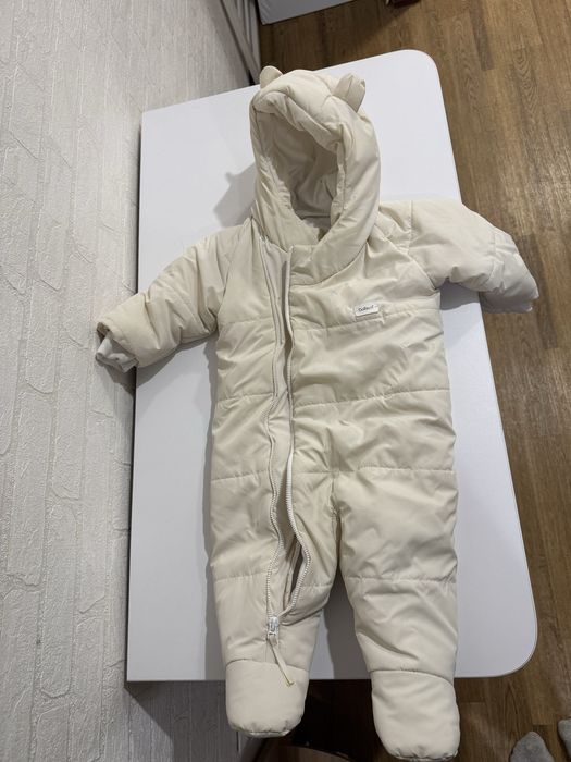 Білий дитячий демісезоний комбінезон