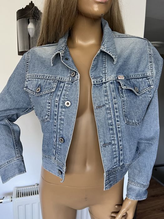 Mustang katana kurtka jeansowa damska S krótka niebieska granat