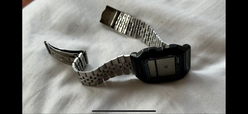 2 zegarki stare zegarek kessel prl ae-11w analog casio prl elektr.