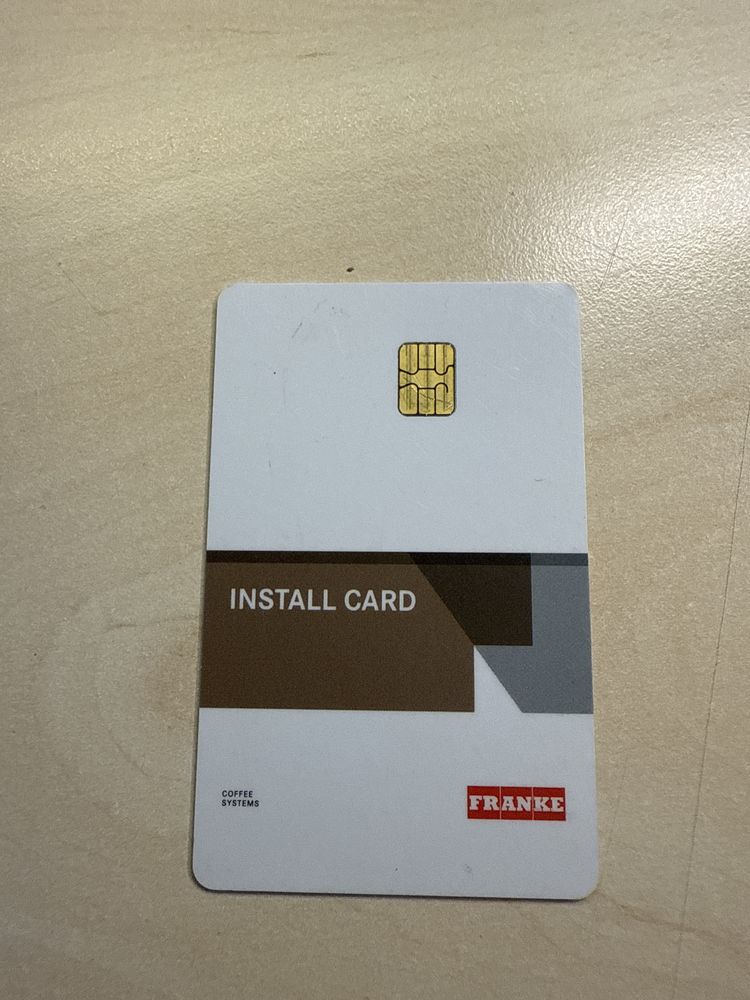 Franke install card картка карточка доступа програмирования