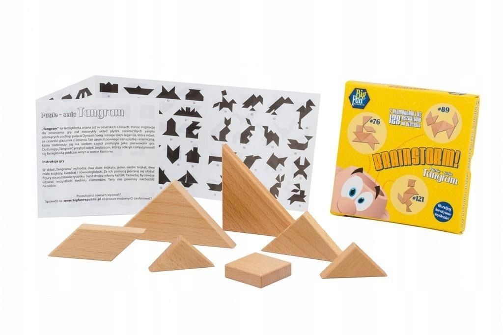 Puzzle Drewniane - Seria Tangram, Big Fun Republic