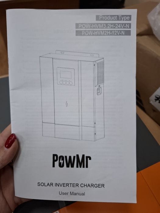 Гібридний інвертор PowMr 1600W 12V POW-HVM2H-12V-N