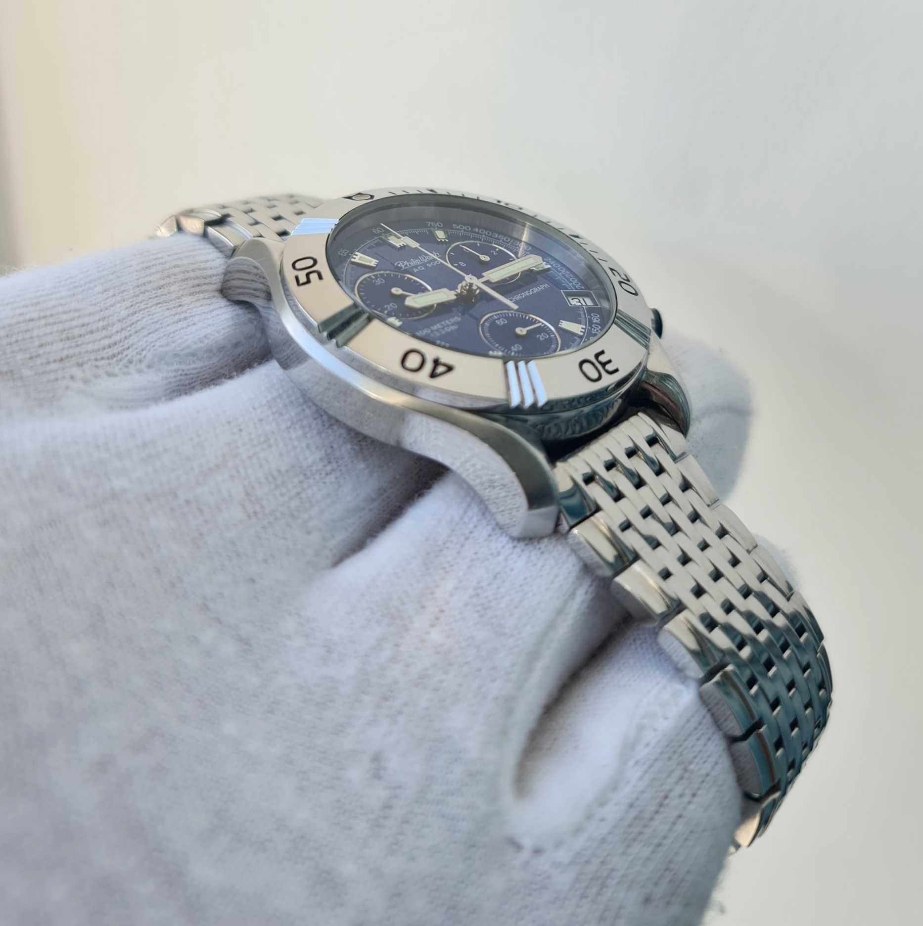 Чоловічий годинник Philip Watch Chronograph AQ900 100m