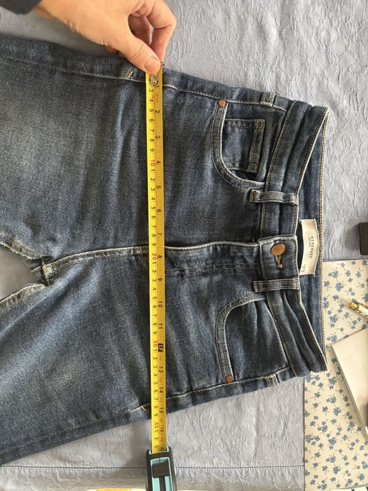 Jeansy wysoki stan flare rozm. 34