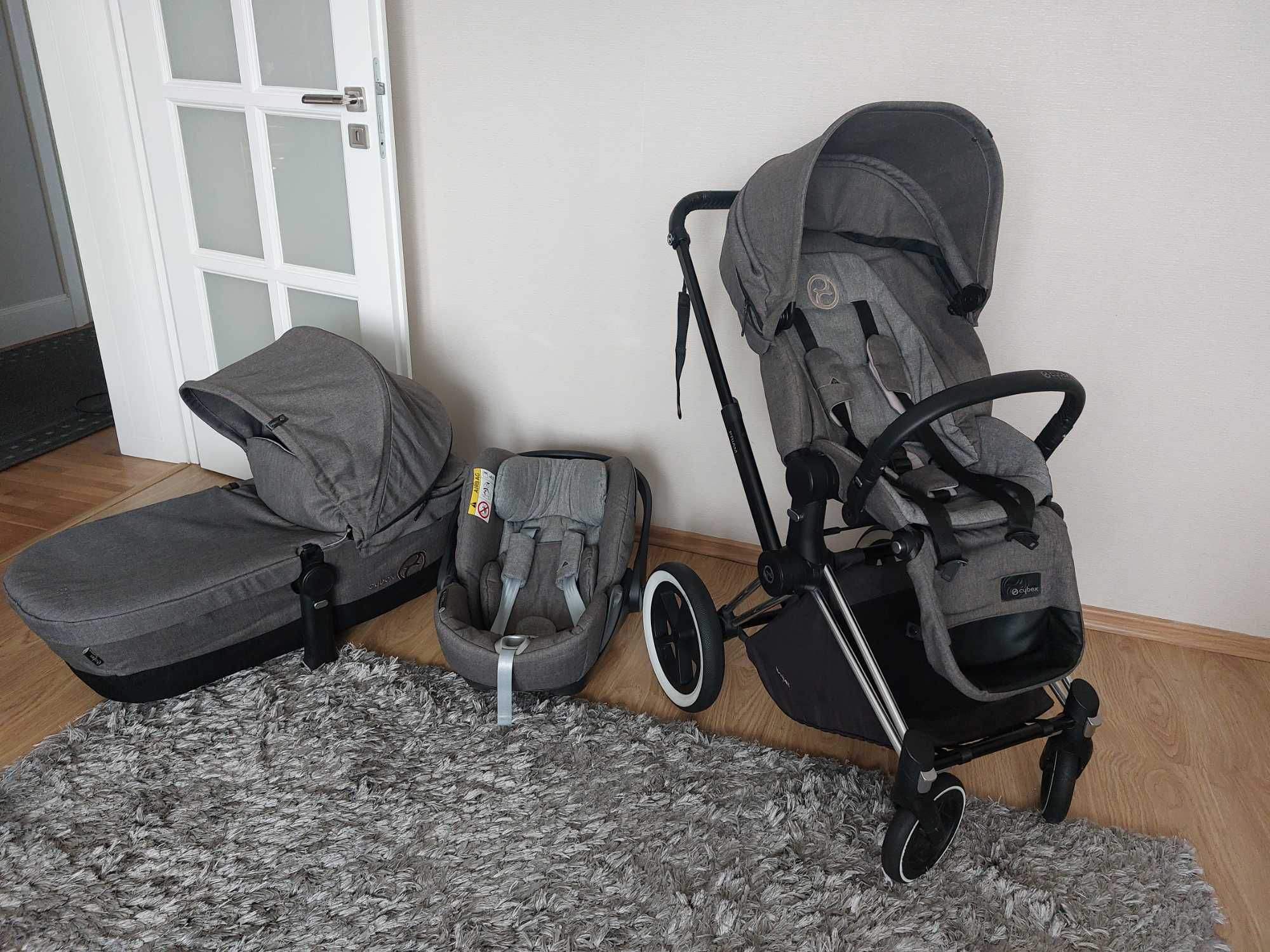 Cybex platinum priam lux 3w1 cały zestaw