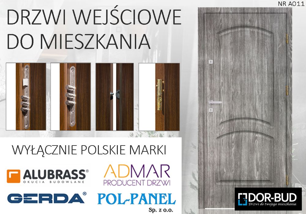 Drzwi WEJŚCIOWE -zewnętrzne do mieszkania w bloku z MONTAŻEM-wyciszone