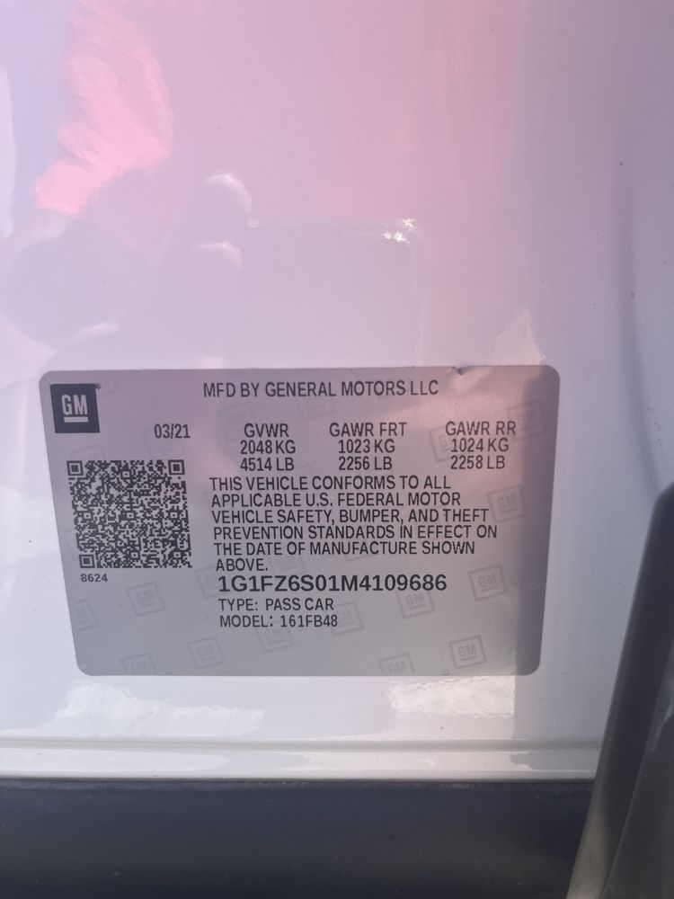 Chevrolet Bolt Premier 2021 р.в  цілий без ДТП!