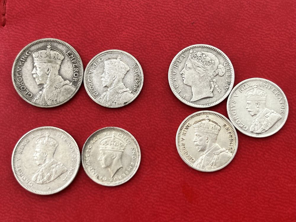 Срібні монети колоній Великобрітаніі