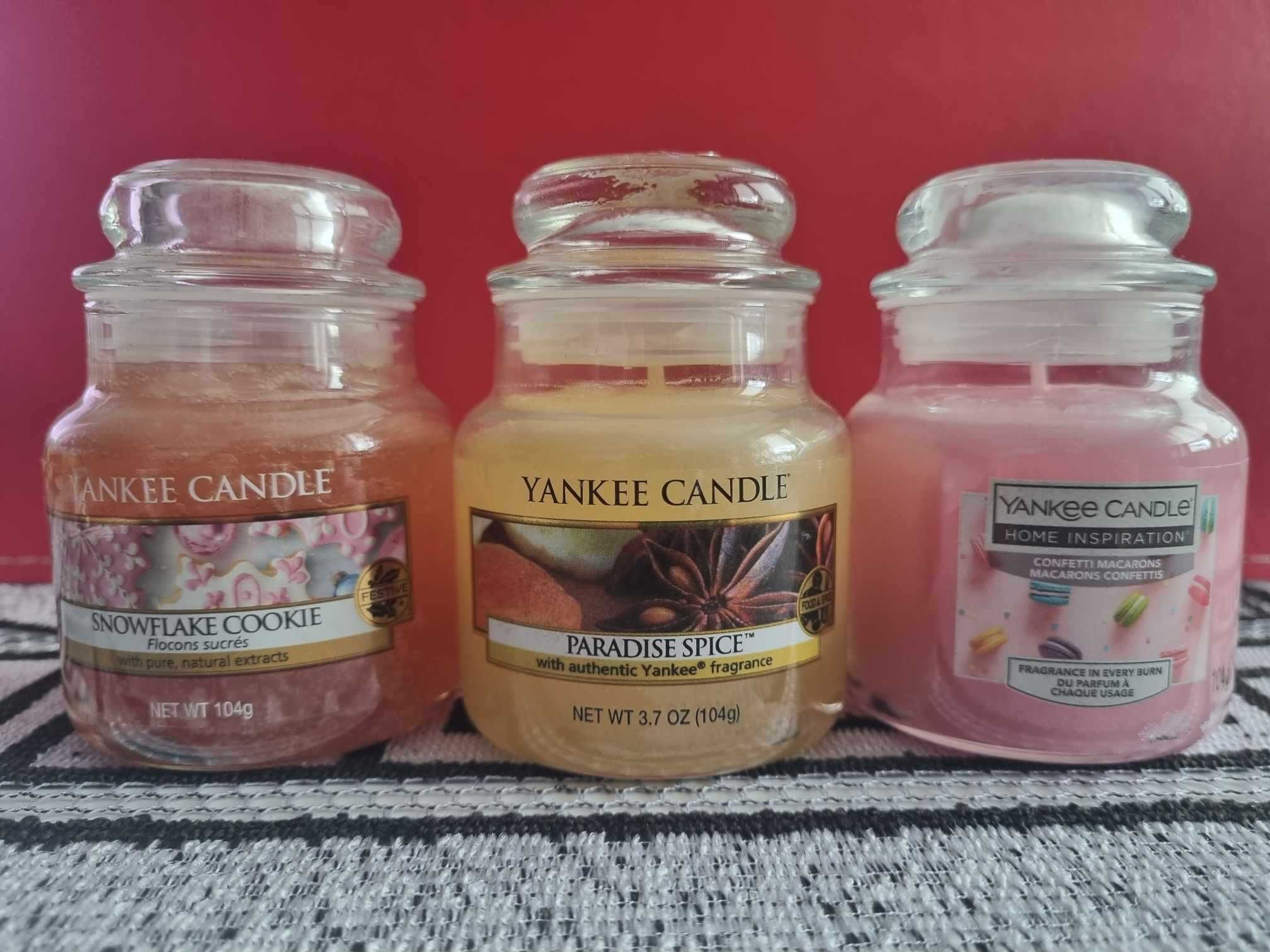 Zestaw 3 świec Yankee Candle - Paradise Spice, Cookie i Confetti