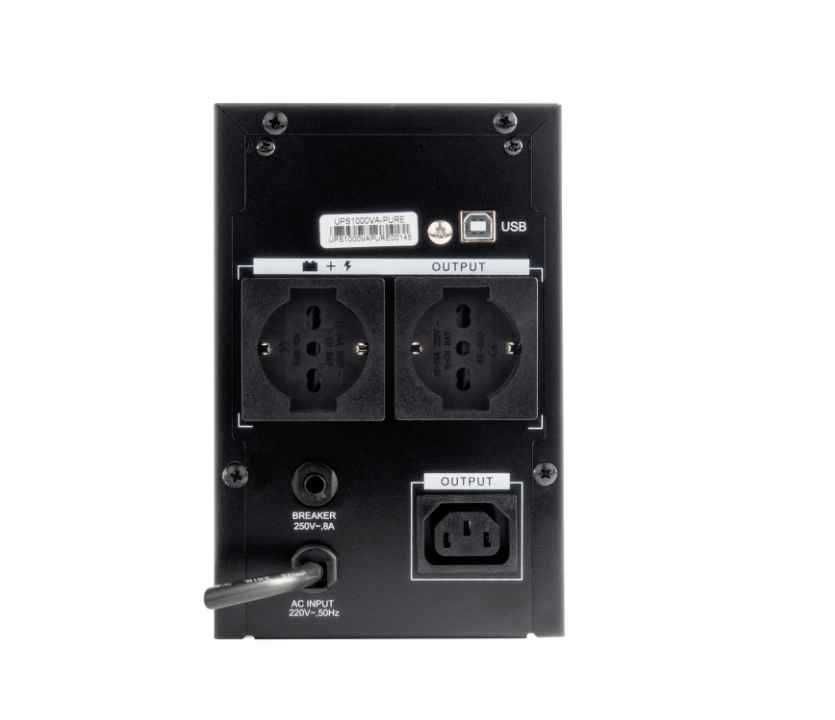 Zasilacz UPS Vultech UPS1000VA-PURE 1000 VA 800 W OPIS