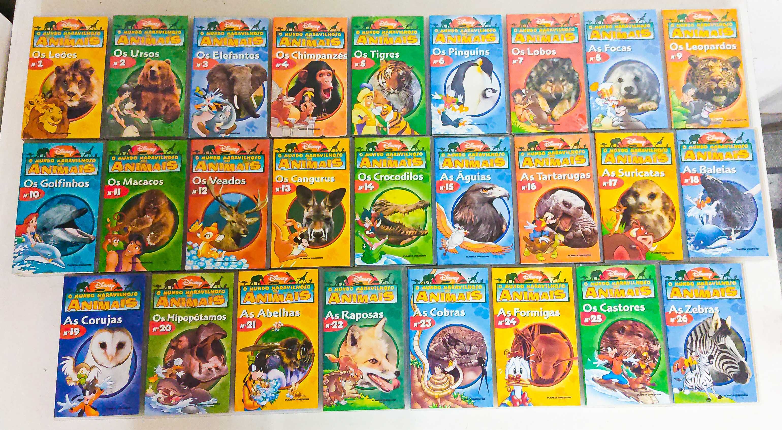 Coleção VHS O Mundo Maravilhoso dos Animais (Disney)