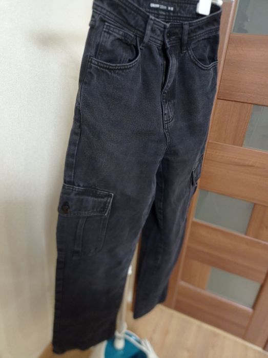 Чорні джинси карго