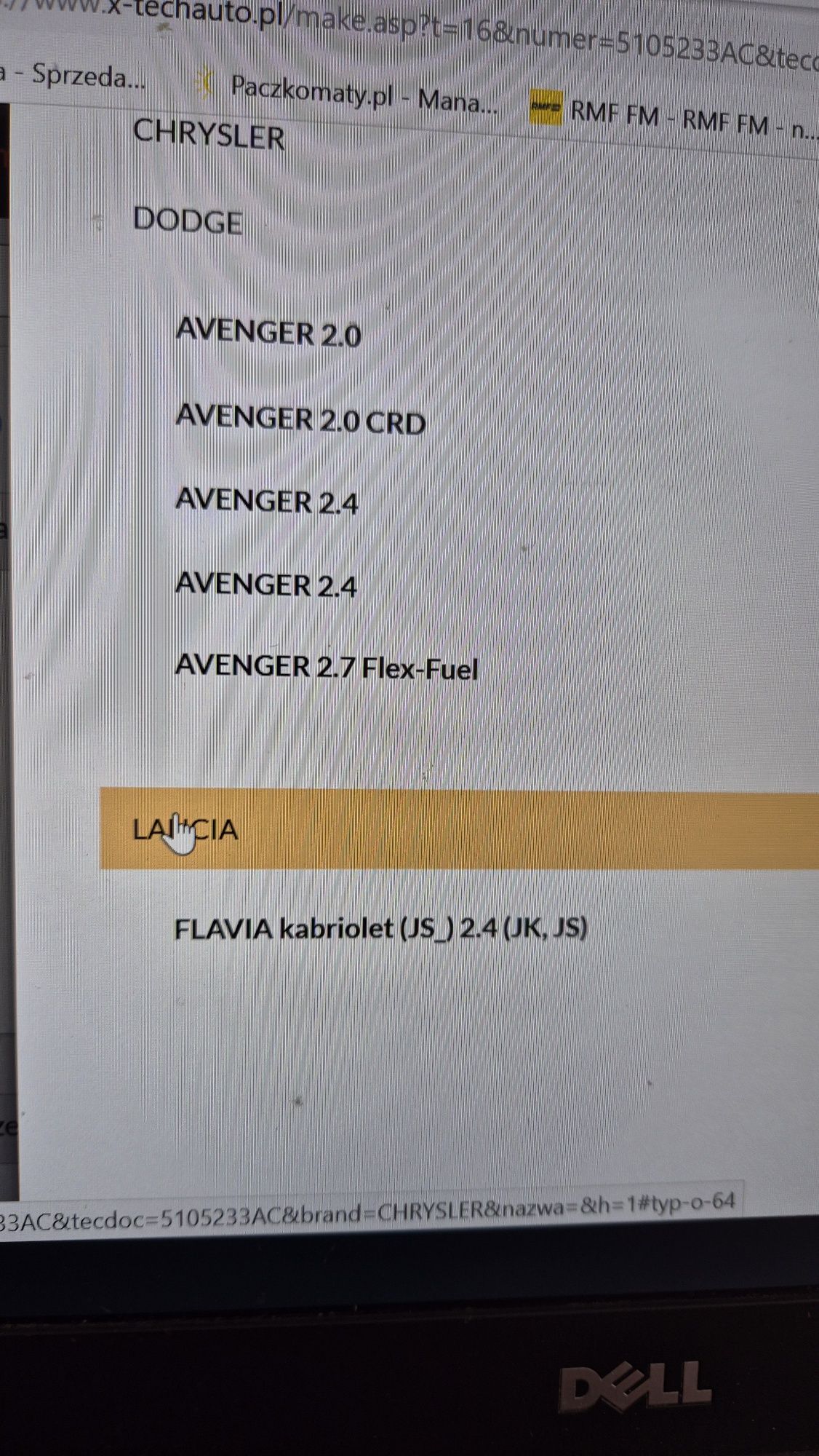 Piasta łożysko koła przód avenger flavia sebring nowa oryginał mopar