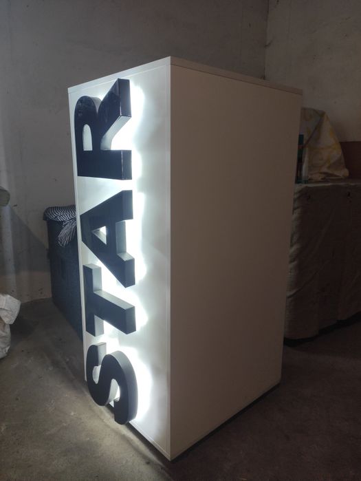 Стіл, тумба з LED підсвіткою для бізнесу