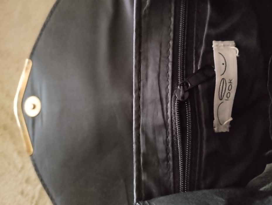 Сумка женская черная лаковая 26,5*19