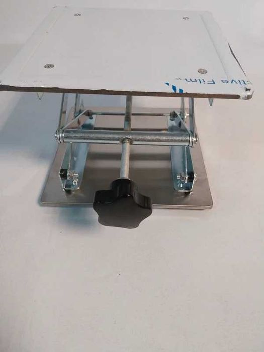 Podnośnik stojak laboratoryjny nożycowy 100x100x160mm stal nierdzewna
