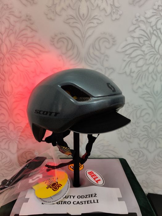 Kask uniwersalny Scott doppio z lampką LED rozmiar S mips