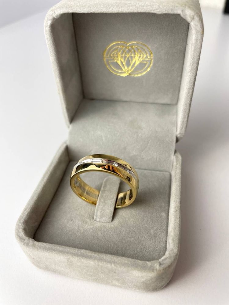 Золотое мужское кольцо 750 проба 18к