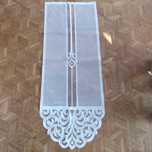 Panel ażur, firana gotowa-biała  żakard 60x160 dekor
