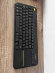 Bezprzewodowa Klawiatura logitech k400+ plus szara z touchpadem