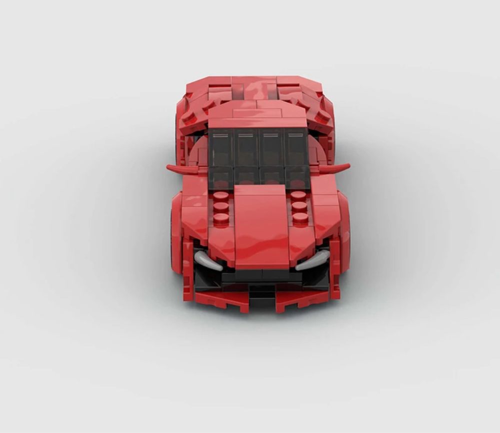 Auto autko samochód model z klocków na wzór LEGO Audi