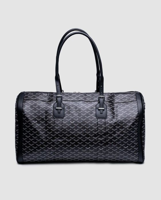 Дорожня сумка чоловіча велика Goyard Boston 55 Bag Black