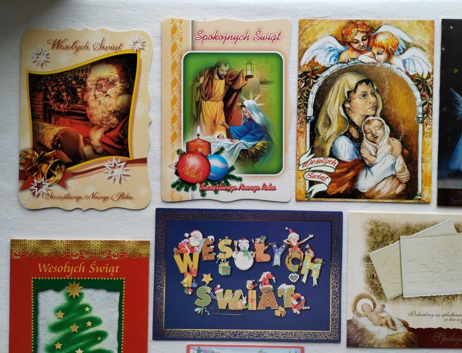Kartki świąteczne Boże Narodzenie i Nowy Rok – zestaw 2
